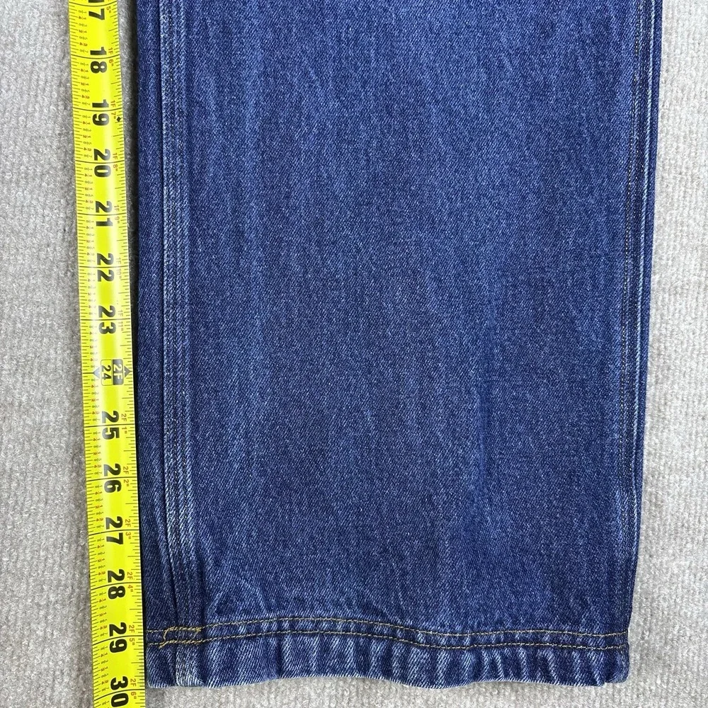 Duluth Trading Carpenter Jeans Mens 40x30 Blue Denim Work Pants Relaxed 5 Pocket